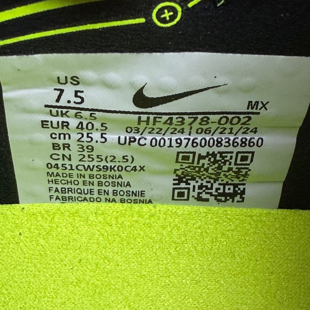 Nike Tiempo Legend 10 Elite AG Soccer Cleats Men's 7.5 Silver Mad Voltage - Picture 8 of 8